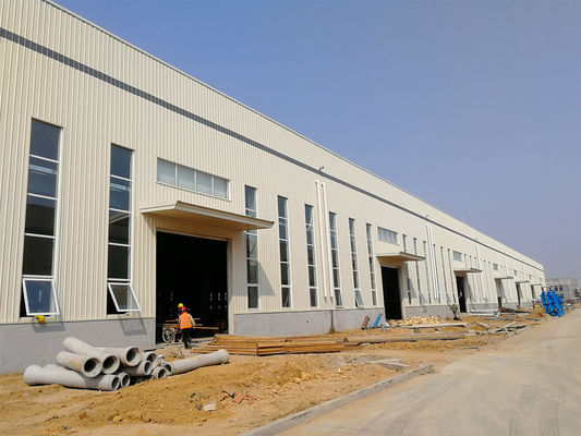 Bâtiments de construction métallique de grande envergure DIN avec des bâtiments d'usine d'acier de mezzanine
