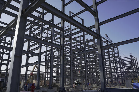 Installation de site d'usine chimique préfabriquée de structure métallique