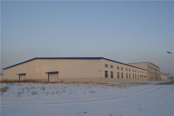 Bâtiments préfabriqués galvanisés d'acier de construction pour l'usine de traitement des denrées alimentaires des produits alimentaires