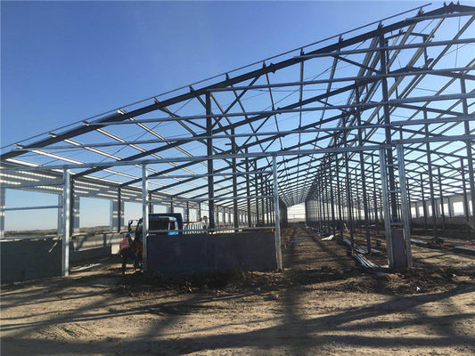 Q355B Construction préfabriquée de structures en acier pour usine de transformation du lait