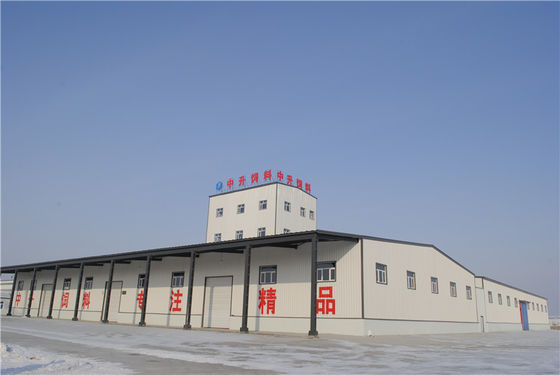 Immeuble de bureaux préfabriqué galvanisé d'usine d'alimentation de structure métallique d'immersion chaude
