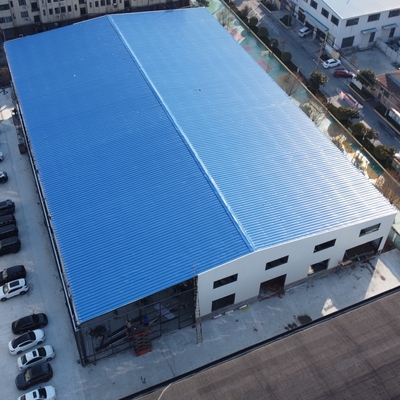 Entrepôt de structure en acier à section H préfabriqué avec revêtement anticorrosion