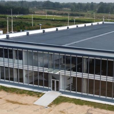 Entrepôt de structure en acier multifonctionnel avec mezzanine pour salle d'exposition et bureau