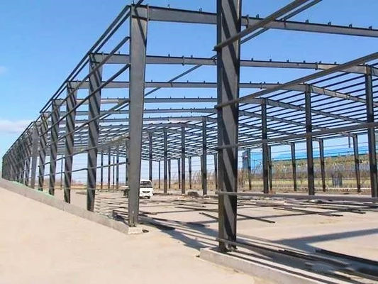 Entrepôt portail en acier léger de bâtiment à pans de bois de structure métallique de bâtiment à pans de bois