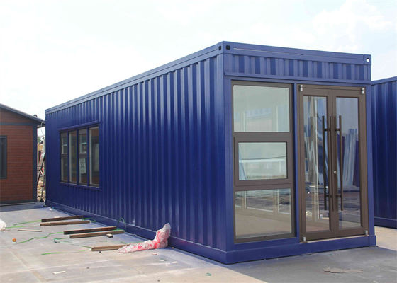 Maison container préfabriquée en acier galvanisé avec panneaux de laine de verre