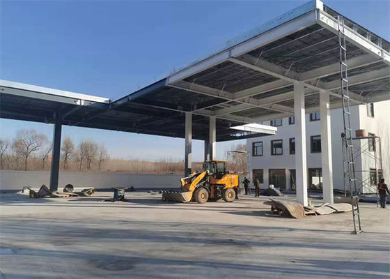 Construction préfabriquée de stations-service en acier