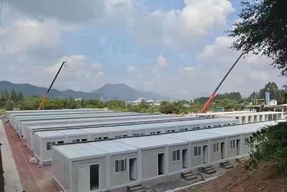 Maison container préfabriquée en acier galvanisé avec panneaux de laine de verre