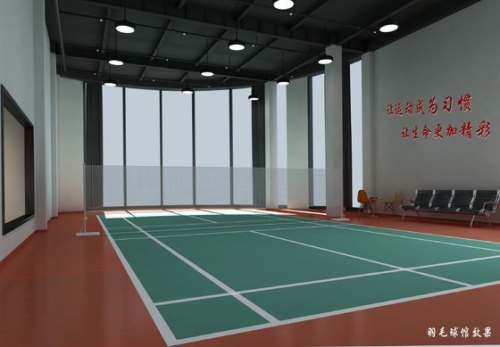 Halle de badminton en structure d'acier préfabriquée Q235B Q355B Matériau