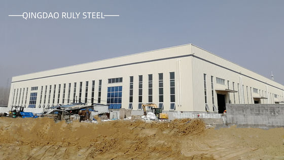 Fabrication rapide Structure en acier préfabriquée légère bâtiment de grande portée Portail cadre entrepôt métallique