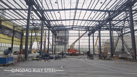 Fabrication rapide Structure en acier préfabriquée légère bâtiment de grande portée Portail cadre entrepôt métallique