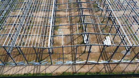 4000 m2 de bâtiments en acier préfabriqués entrepôt H section acier
