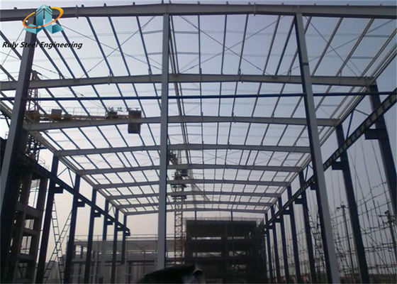 Q355b Entrepôt de structure en acier à longue portée / bâtiment préfabriqué / usine de pneus