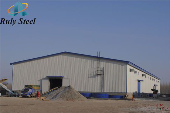 Construction en acier Matériau de cadre en acier préfabriqué H poutre et colonne Entrepôt de l'usine d'acier à grande portée