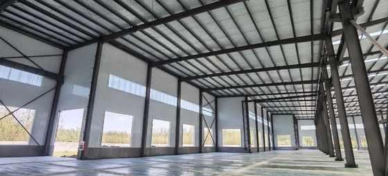 Construction de structures en acier préfabriquées sur mesure laminées à chaud avec entrepôt de certifications CE/ISO/SGS
