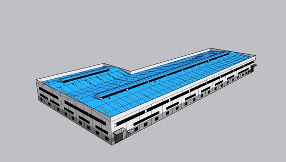 Atelier de construction préfabriquée en acier avec une durée de vie de 50 ans