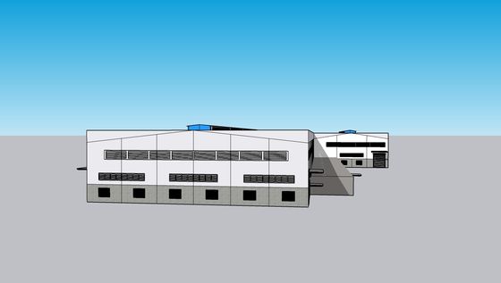 Atelier de construction préfabriquée en acier avec une durée de vie de 50 ans