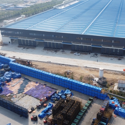 Entrepôt en acier préfabriqué à grande portée avec revêtement ignifuge