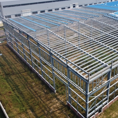 Atelier de construction en acier préfabriqué avec poutres à section H Q235B/Q355B