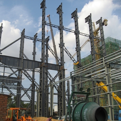 Constructions industrielles lourdes en acier préfabriquées avec des colonnes en H