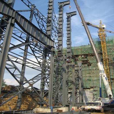 Constructions industrielles lourdes en acier préfabriquées avec des colonnes en H