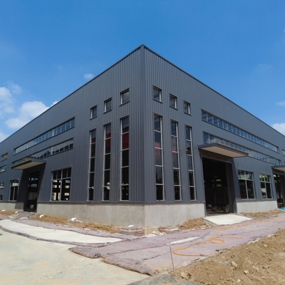 Construction préfabriquée de bâtiments d'entrepôt de structure en acier sur mesure