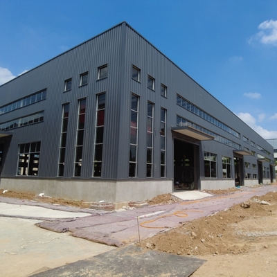 Atelier de structure en acier Q355B avec mur en laine de roche Sa 2.5