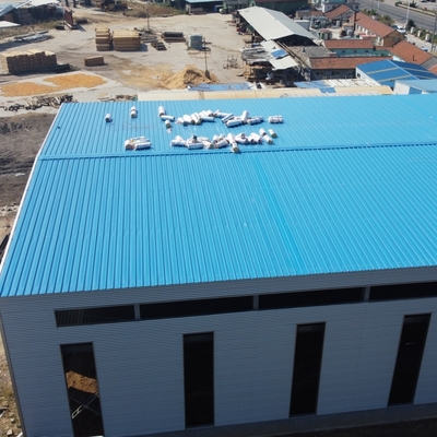 Bâtiment d'atelier d'acier préfabriqué avec isolation en laine de roche