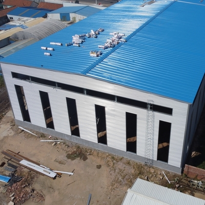 Entrepôt de structure en acier à section H préfabriqué avec revêtement anticorrosion