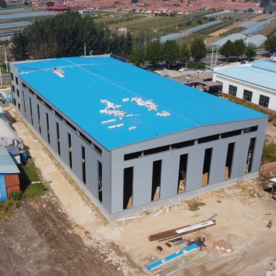 Entrepôt préfabriqué en structure d'acier, portique, Q235B, Q355B, ASTM A36