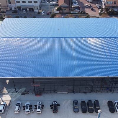 Entrepôt de structure en acier à section H préfabriqué avec revêtement anticorrosion