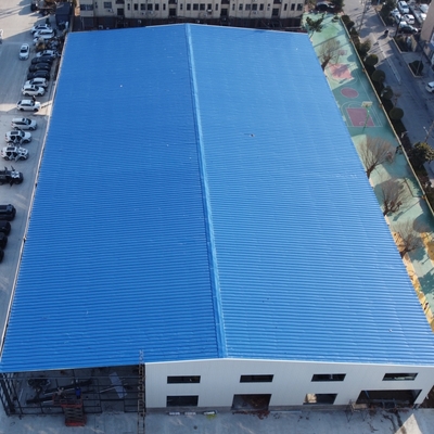 Entrepôt de structure en acier à section H préfabriqué avec revêtement anticorrosion