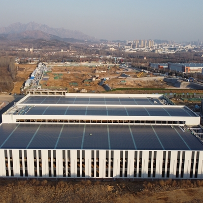 Structure préfabriquée d'entrepôt en colonne en acier en forme de H