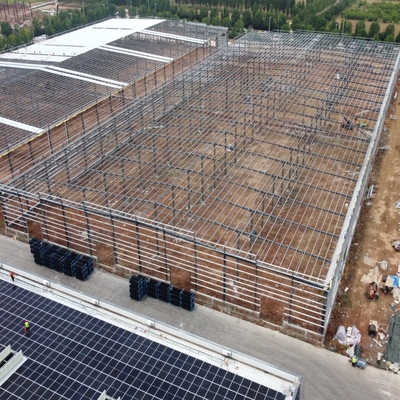 Charpente de bâtiment industriel préfabriqué en acier Q235B Q355B galvanisé
