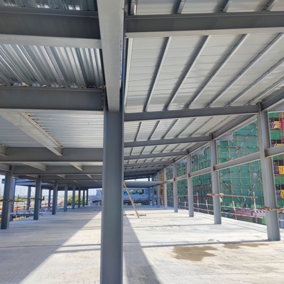 Charpente de bâtiment industriel préfabriqué en acier Q235B Q355B galvanisé