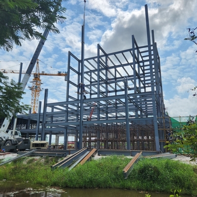 Structure d'hôtel en acier préfabriqué à plusieurs étages Q235B Q355B