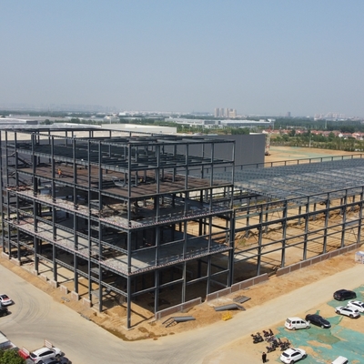 Charpente de bâtiment industriel préfabriqué en acier Q235B Q355B galvanisé
