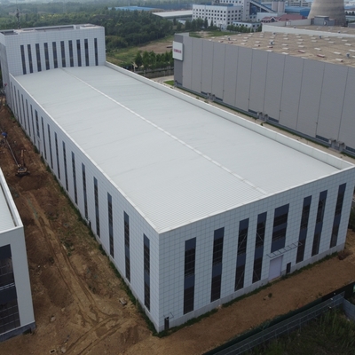 Charpente de bâtiment industriel préfabriqué en acier Q235B Q355B galvanisé