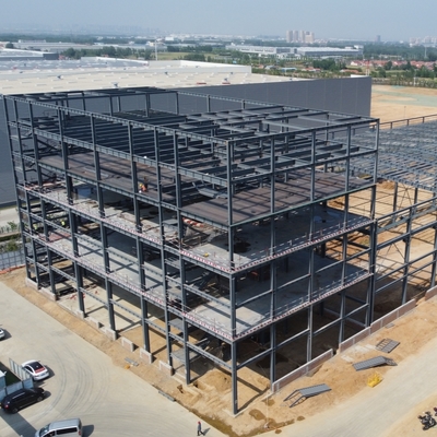 Structure préfabriquée en acier pour bâtiments industriels à plusieurs étages