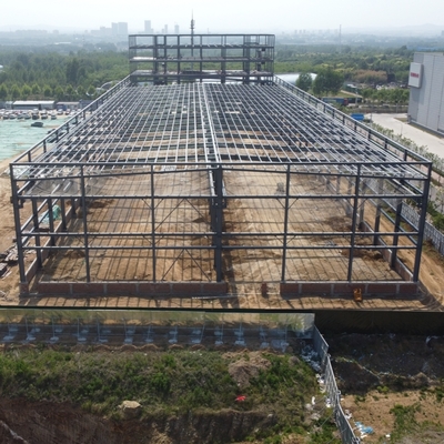 Charpente de bâtiment industriel préfabriqué en acier Q235B Q355B galvanisé