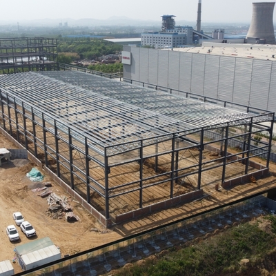 Charpente de bâtiment industriel préfabriqué en acier Q235B Q355B galvanisé
