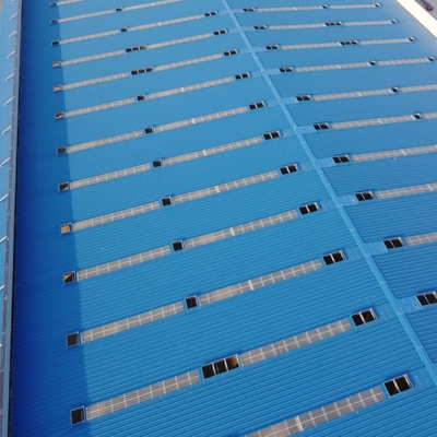 Bâtiment d'atelier préfabriqué en acier avec sol revêtu d'époxy