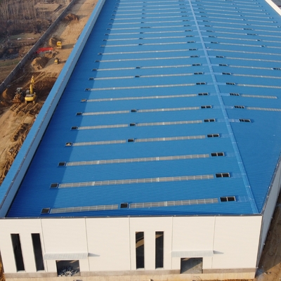 Entrepôt préfabriqué en structure d'acier, portique, Q235B, Q355B, ASTM A36