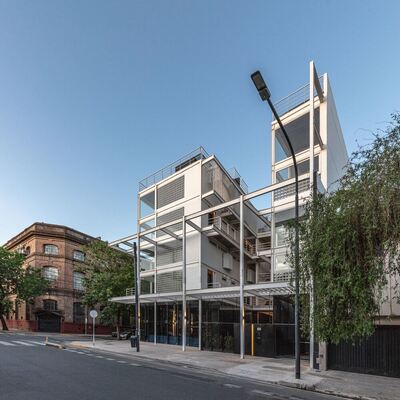 Construction moderne en acier bâtiments d'appartements logements préfabriqués durables pour la vie urbaine