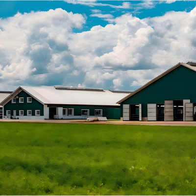 Afrique 100m par 20m Conception isolée Structure préfabriquée en acier