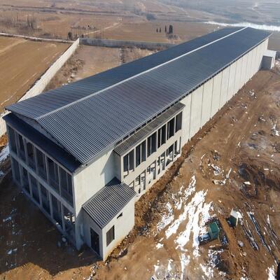 Maison préfabriquée en acier poulet coop bâtiments en acier ferme structure en acier poulet