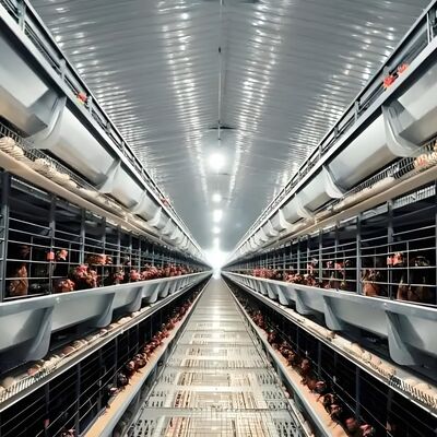 Chambre de volaille à poules/chambre de poules à poules isolée en acier préfabriqué