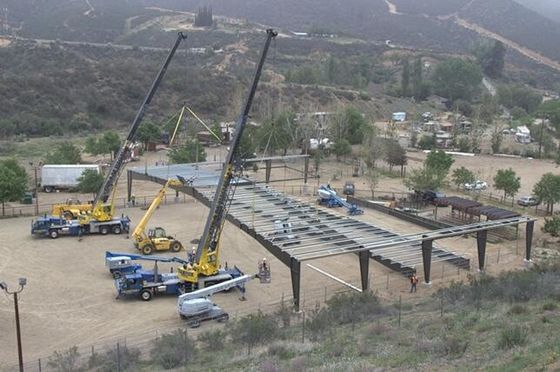 Bâtiment d'élevage à ossature en acier léger avec une durée de vie de 50 ans