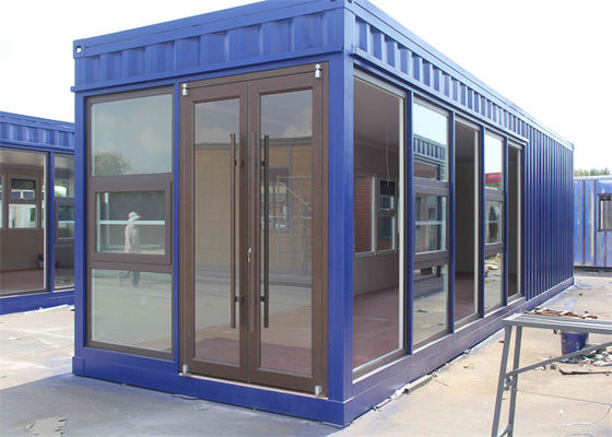 Maison container préfabriquée en acier galvanisé avec panneaux de laine de verre