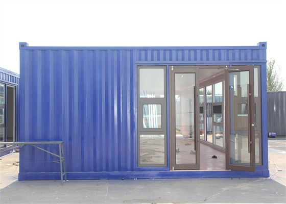 Maison container préfabriquée en acier galvanisé avec panneaux de laine de verre