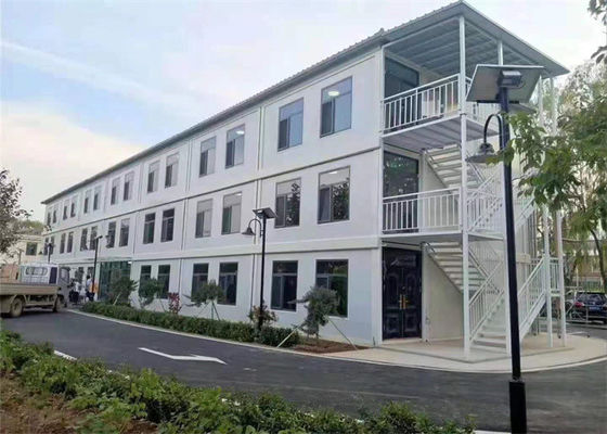 Maison container préfabriquée à structure légère galvanisée avec panneau en laine de verre